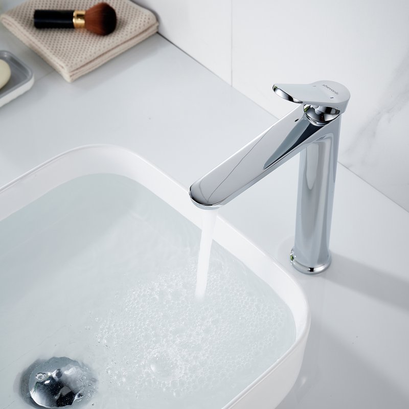 Смеситель для раковины высокий Shevanik S4311, хром
