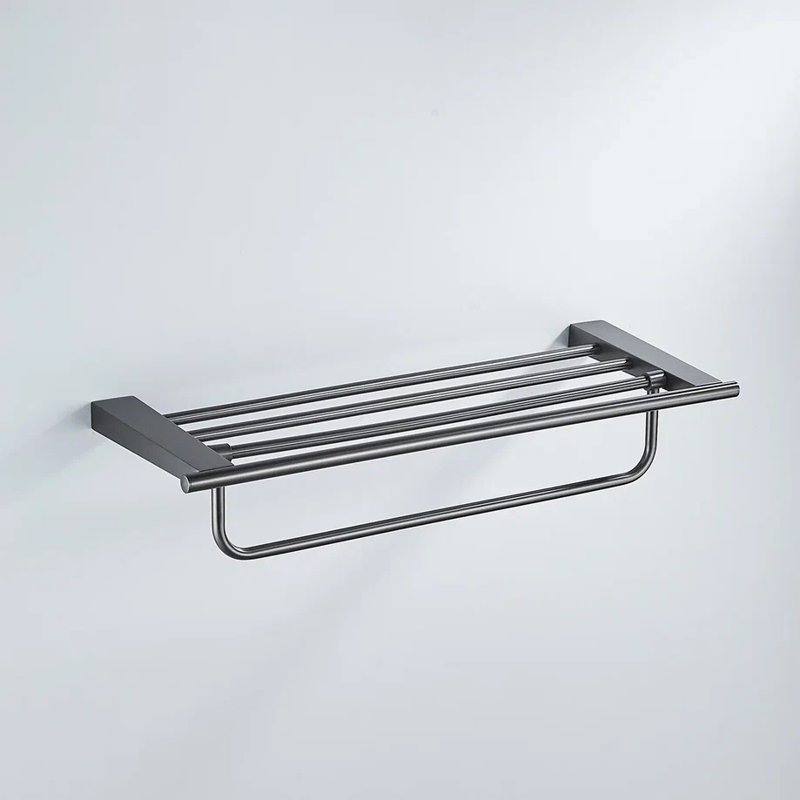 Полка для полотенец Shevanik SG5708T, оружейная сталь