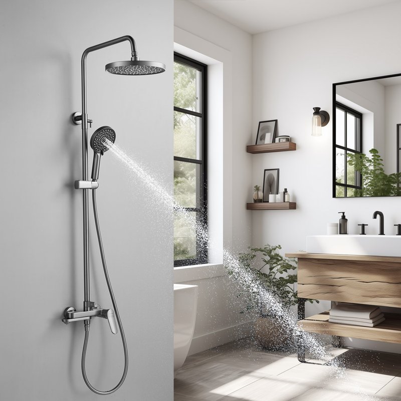 Душевая система Shevanik S8536, хром