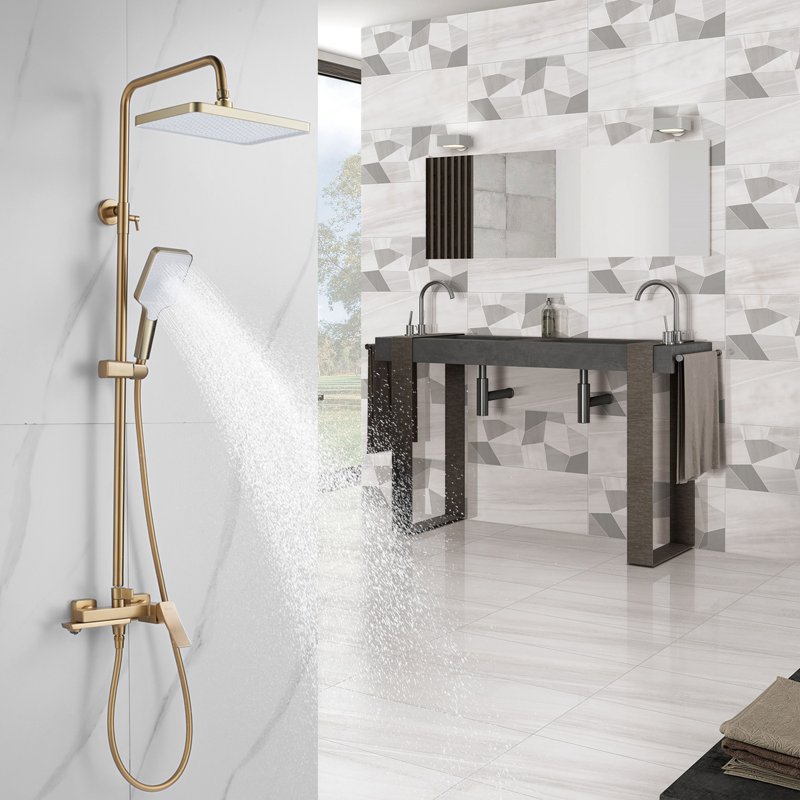 Душевая система Shevanik S9136H, черный