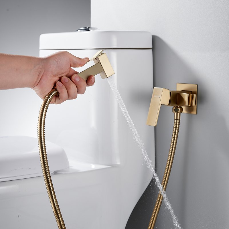 Гигиенический душ со смесителем Shevanik S147H, черный