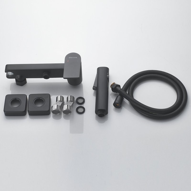 Гигиенический душ со смесителем Shevanik S107H, черный