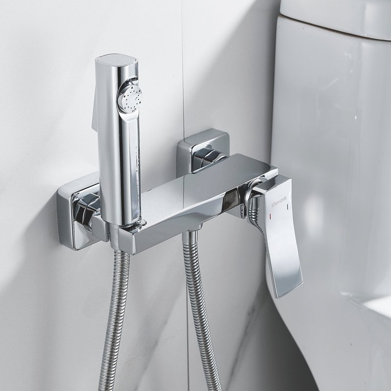 Гигиенический душ со смесителем Shevanik S8105-1, хром