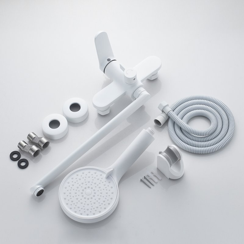 Смеситель для ванны Shevanik S4322C, белый