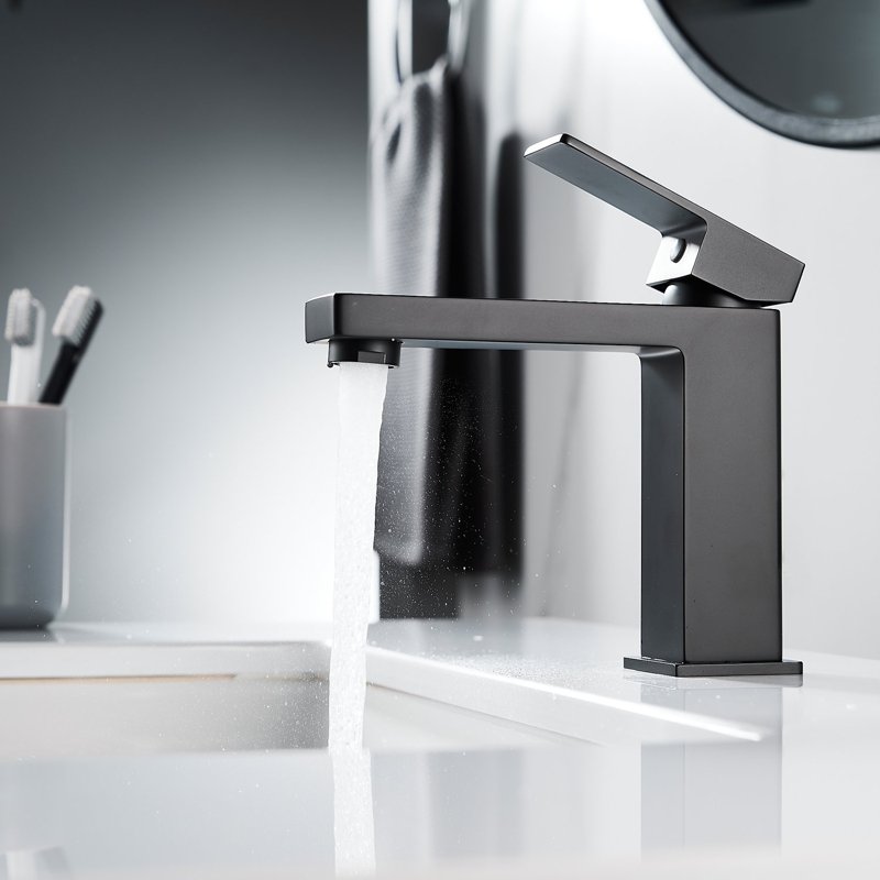 Смеситель для раковины Shevanik S9601H, черный