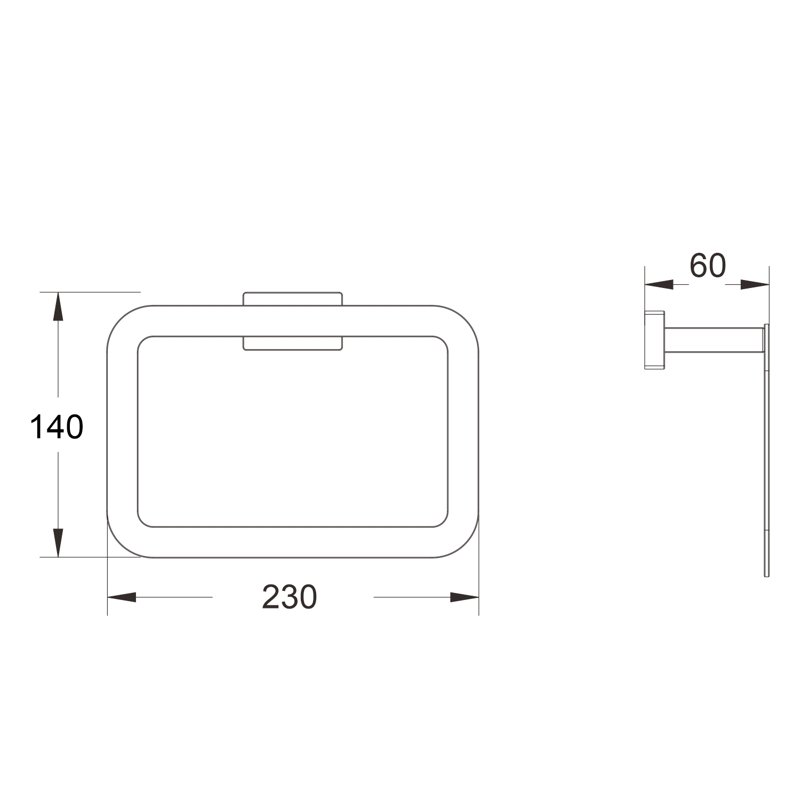 Кольцо для полотенец Shevanik SG5606C, белый