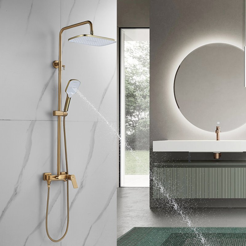 Душевая система Shevanik S8536H, черный