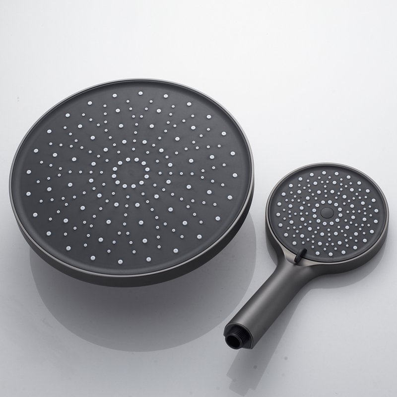 Душевая система встраиваемая Shevanik S4335T, оружейная сталь