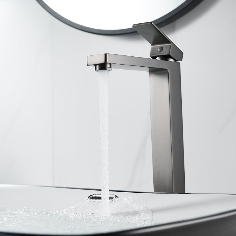 Смеситель для раковины Shevanik S9611T, оружейная сталь