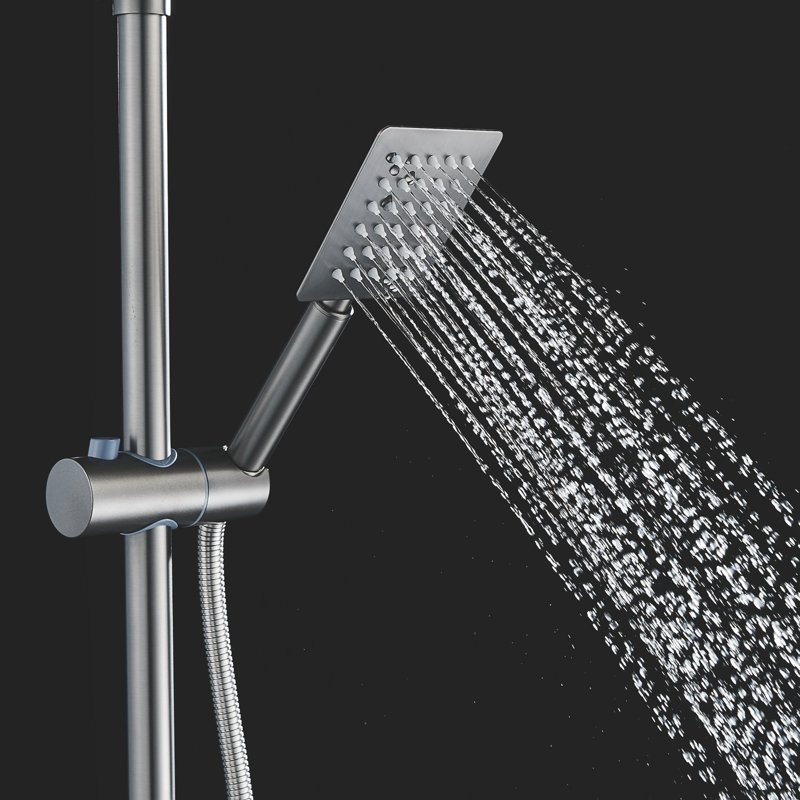 Душевая система Shevanik S8036H, черный