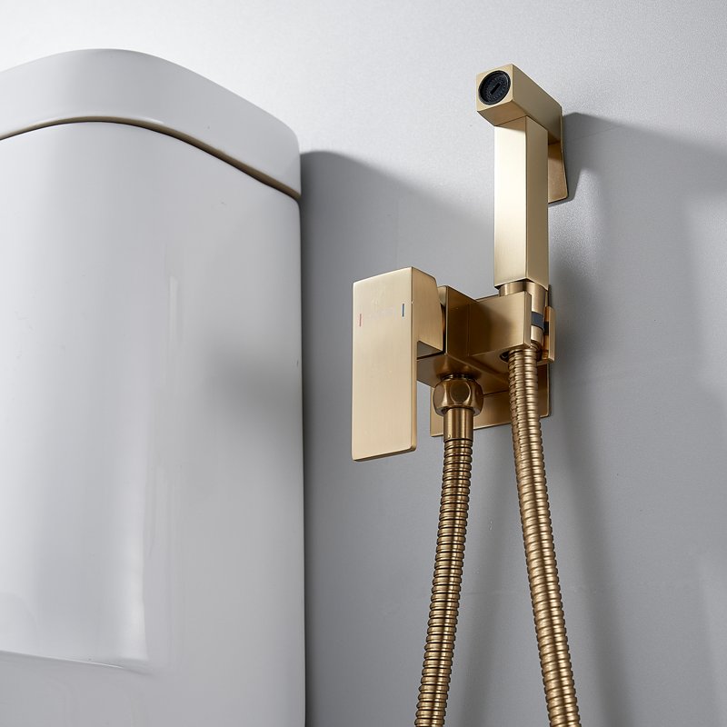 Гигиенический душ со смесителем Shevanik S147H, черный