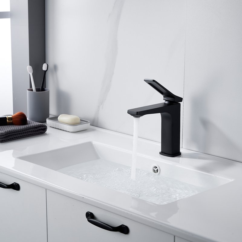 Смеситель для раковины Shevanik S4601H, черный