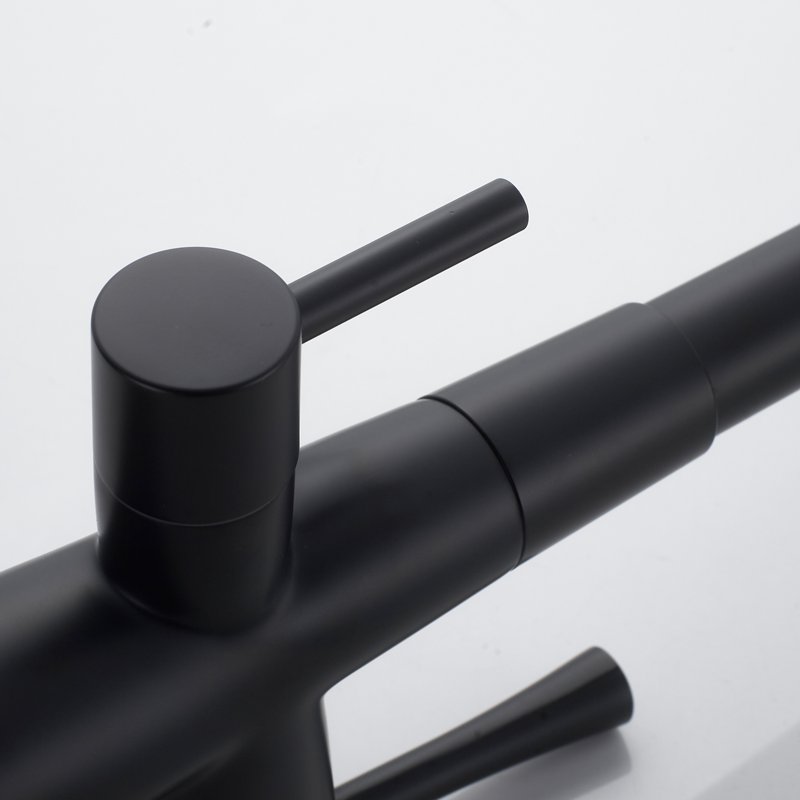 Смеситель для кухни с подключением фильтра Shevanik S428H, черный