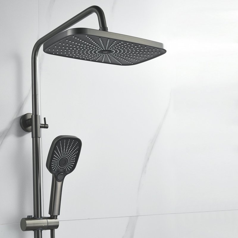 Душевая система Shevanik S7036H, черный