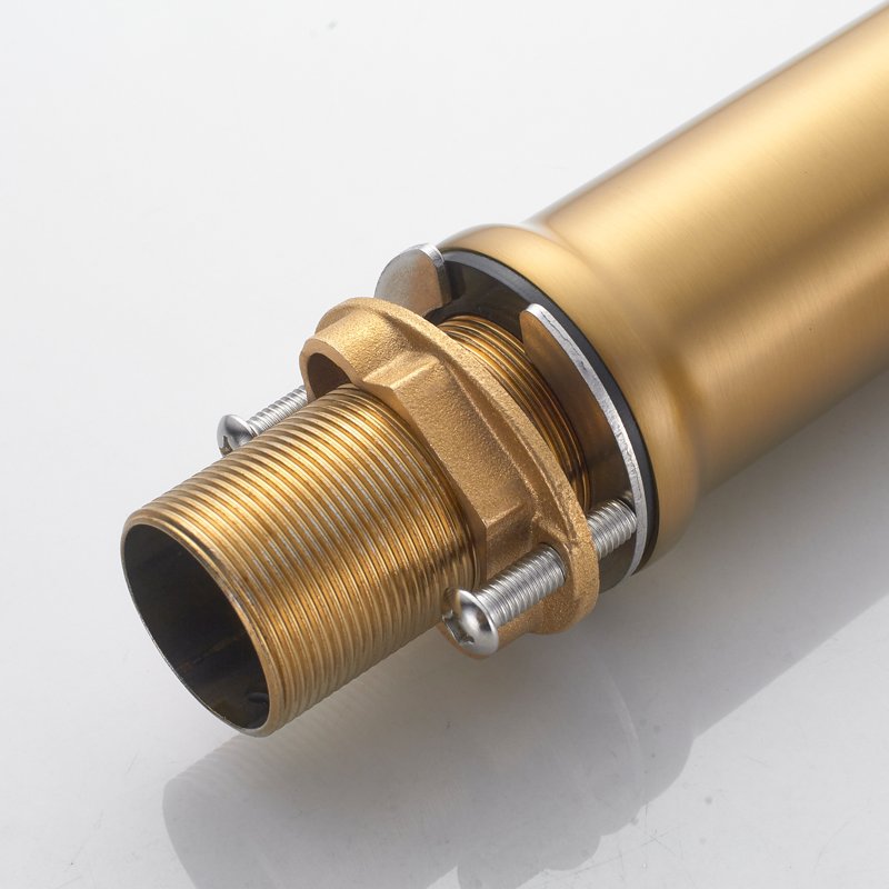 Смеситель для раковины Shevanik S4701G, золотой сатин