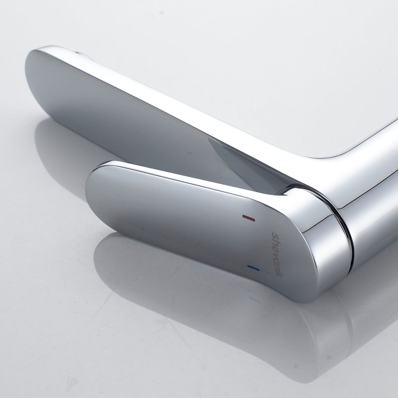 Смеситель для раковины высокий Shevanik S4311, хром