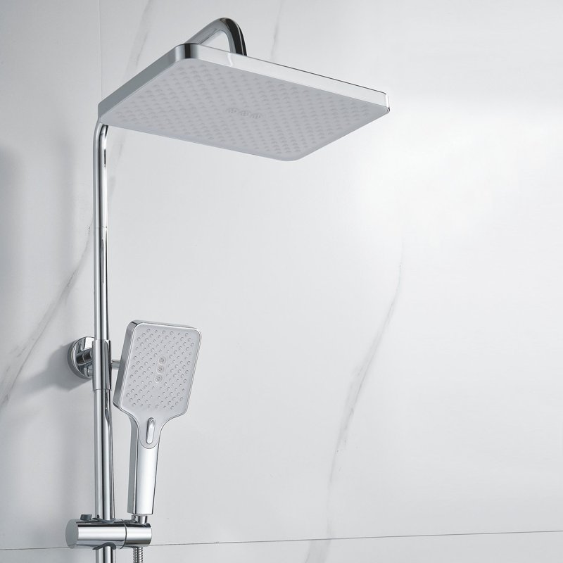 Душевая система Shevanik S6036H, черный/хром