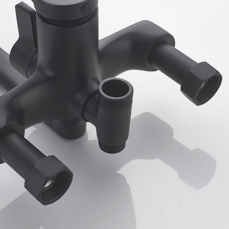 Душевая система Shevanik S6836T, оружейная сталь