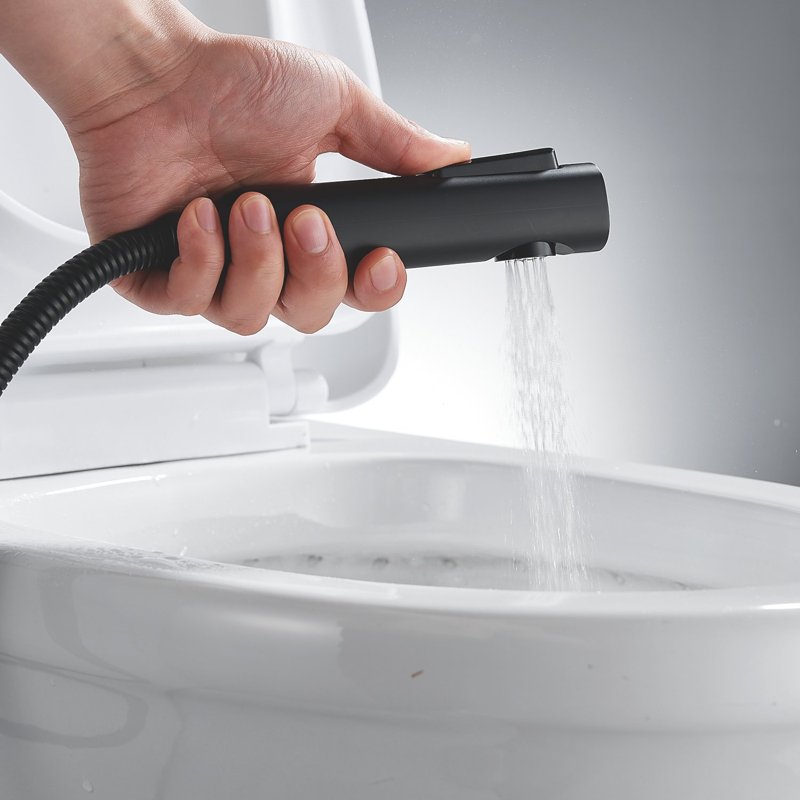 Гигиенический душ со смесителем Shevanik S8105H-1, черный