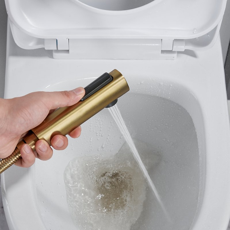 Гигиенический душ со смесителем Shevanik S4005T-1, оружейная сталь