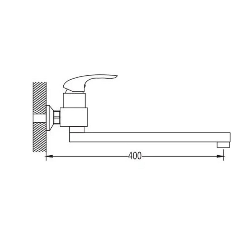 Смеситель для ванны Shevanik S5572, хром