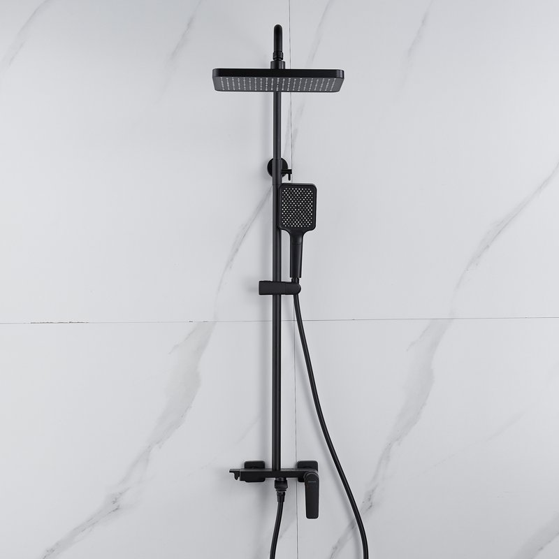 Душевая система Shevanik S8236H, черный