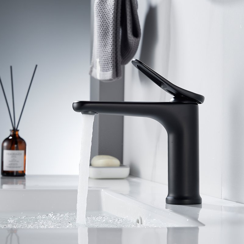 Смеситель для раковины Shevanik S4701H, черный