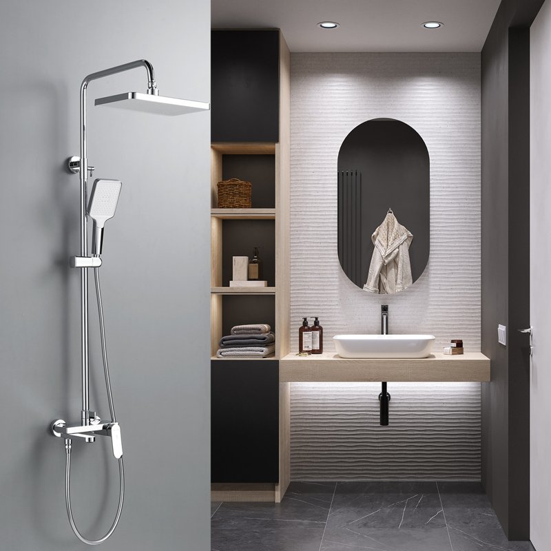 Душевая система Shevanik S8636, хром