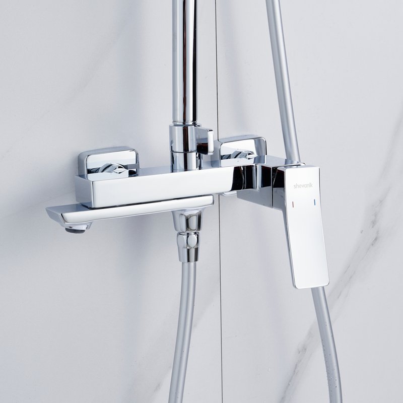 Душевая система Shevanik S9036H, черный