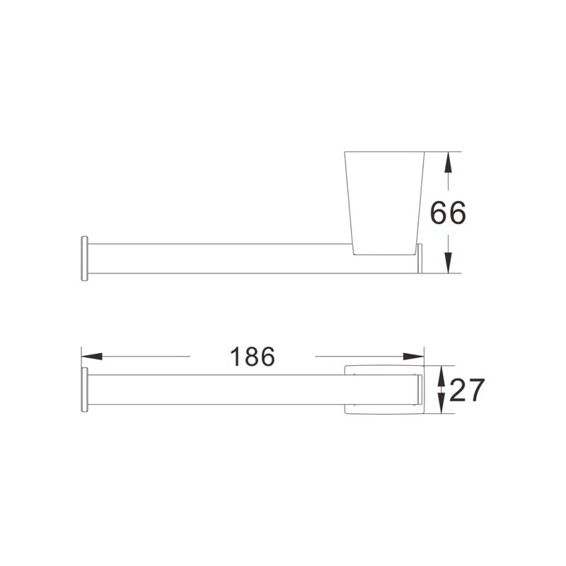 Держатель для туалетной бумаги Shevanik SG5715, хром
