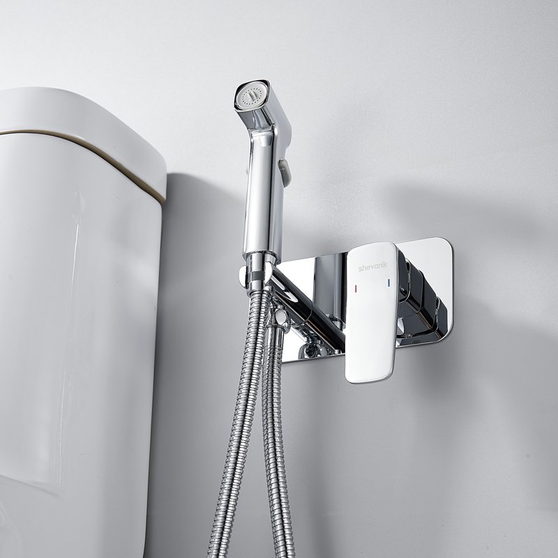 Гигиенический душ со смесителем Shevanik S8005F, белый