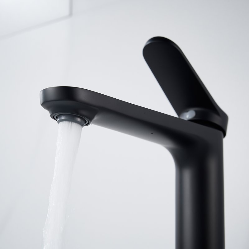 Смеситель для раковины высокий Shevanik S4311H, черный