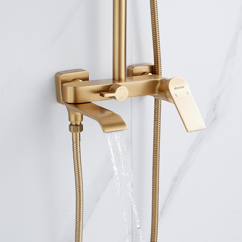 Душевая система Shevanik S8536H, черный