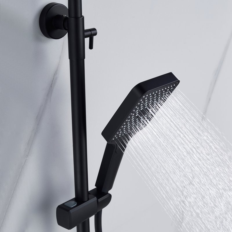 Душевая система Shevanik S9136T, оружейная сталь