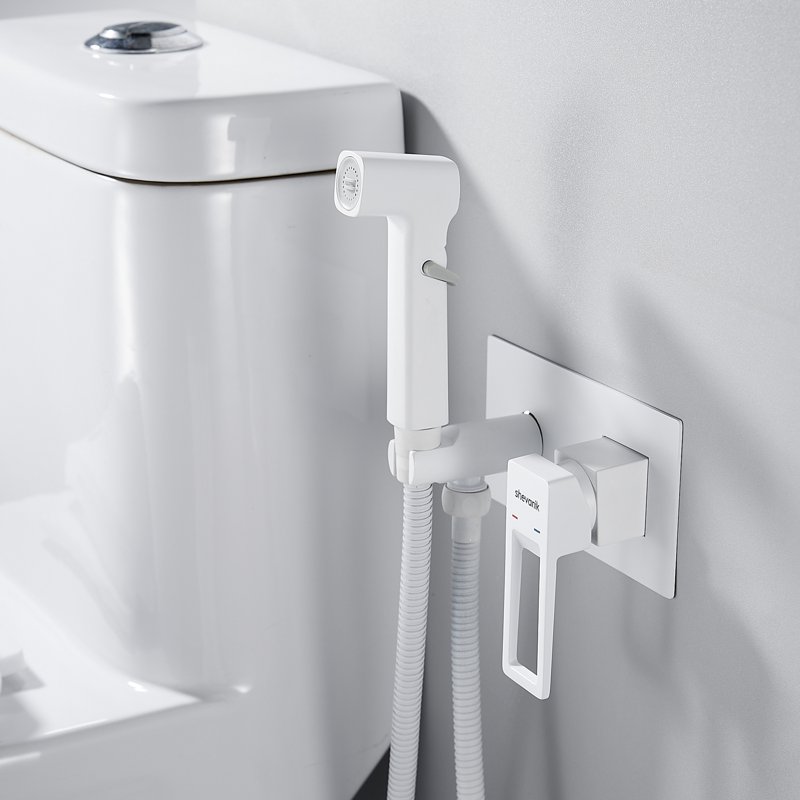 Гигиенический душ со смесителем Shevanik S6805С-1, белый