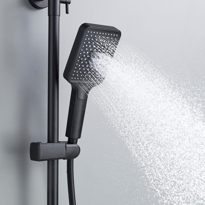 Душевая система Shevanik S8836H, черный