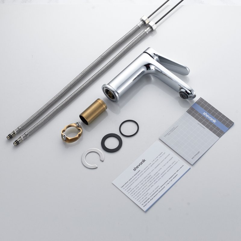 Смеситель для раковины Shevanik S4301, хром