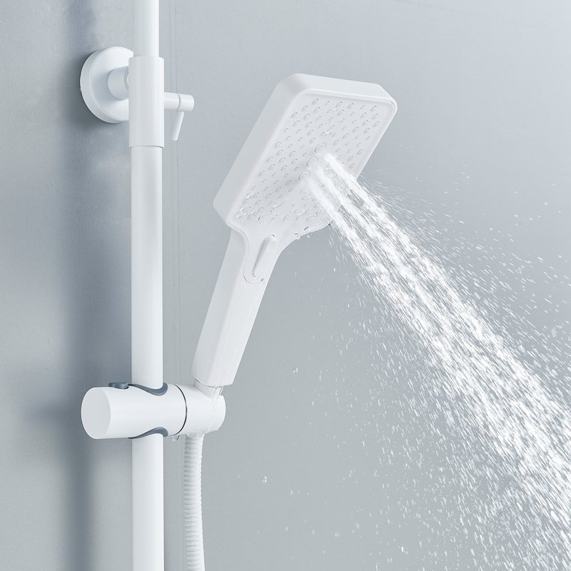 Душевая система Shevanik S8136F, белый/хром