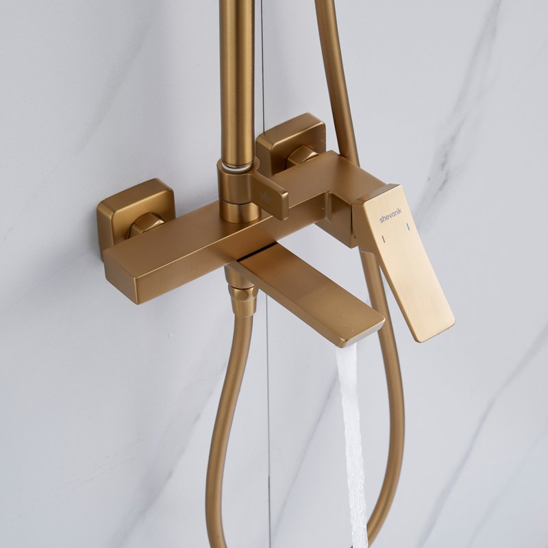 Душевая система Shevanik S9136H, черный