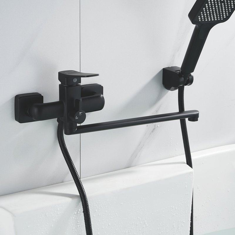 Смеситель для ванны Shevanik S9922H, черный