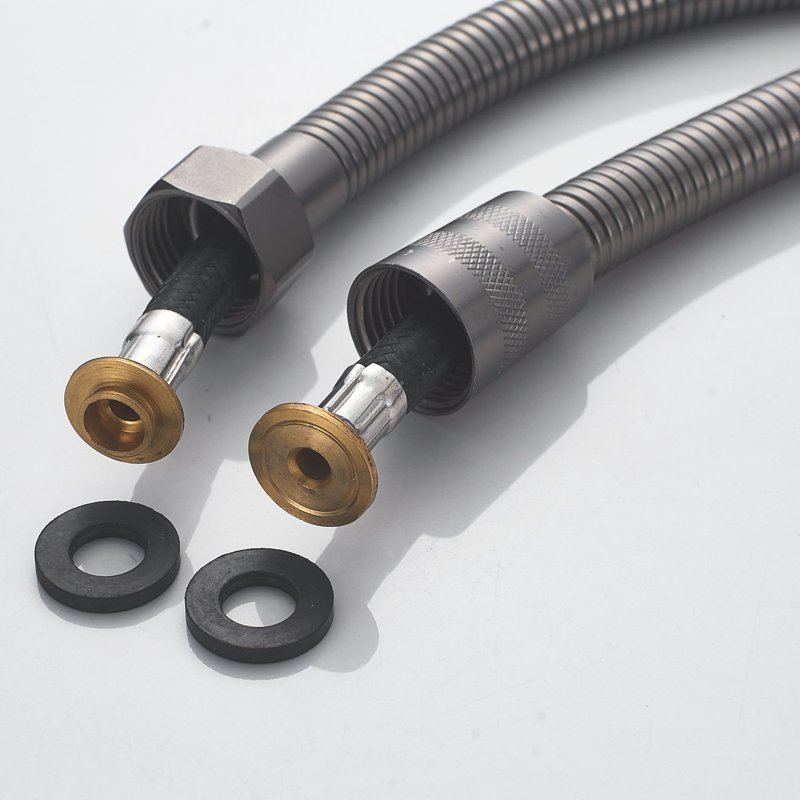 Гигиенический душ со смесителем Shevanik S107T, оружейная сталь