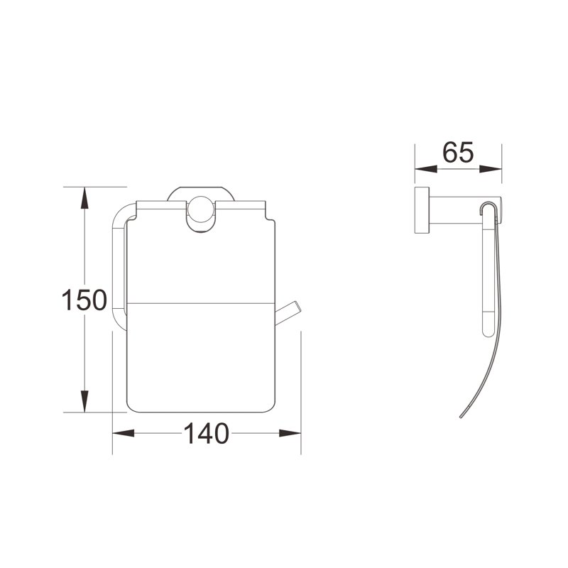 Держатель для туалетной бумаги Shevanik SG5105, хром