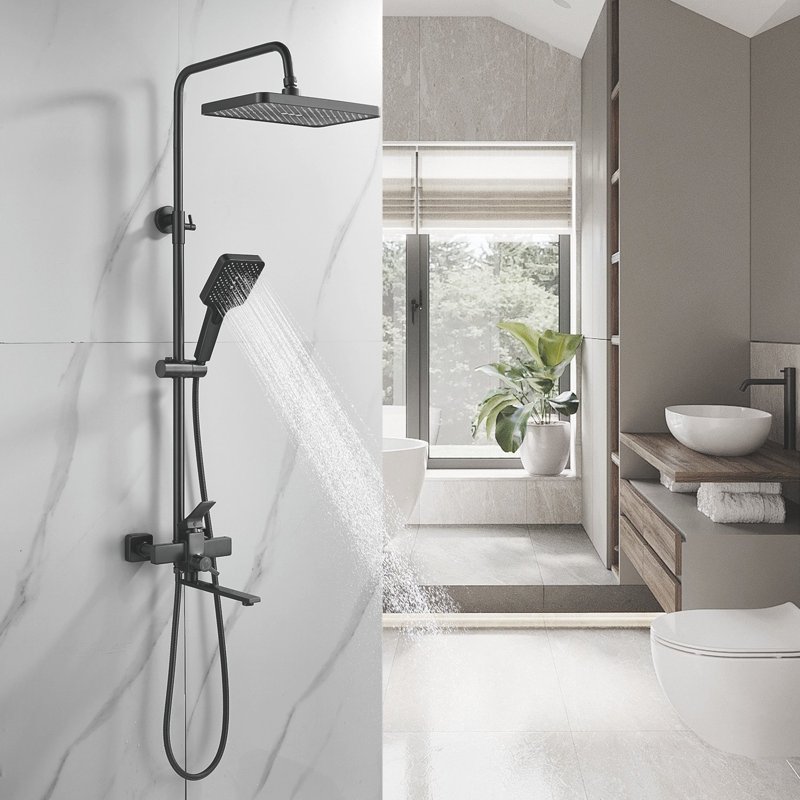 Душевая система Shevanik S6836C, белый