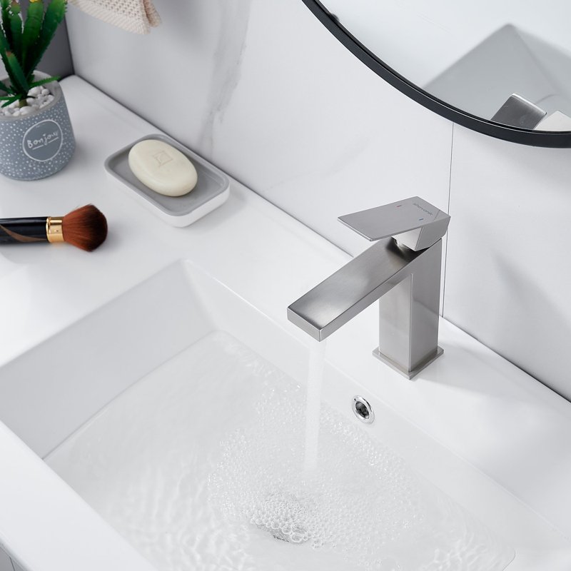 Смеситель для раковины Shevanik S7001L, сатин