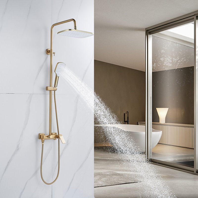 Душевая система Shevanik S8536H, черный