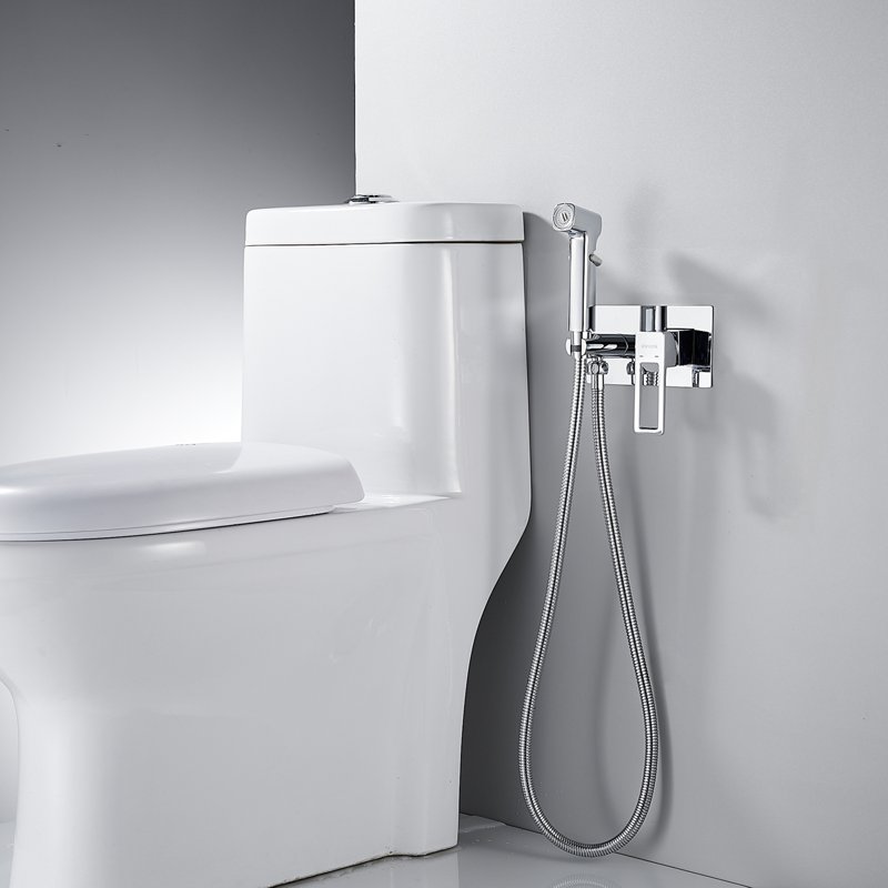 Гигиенический душ со смесителем Shevanik S6805H-1, черный