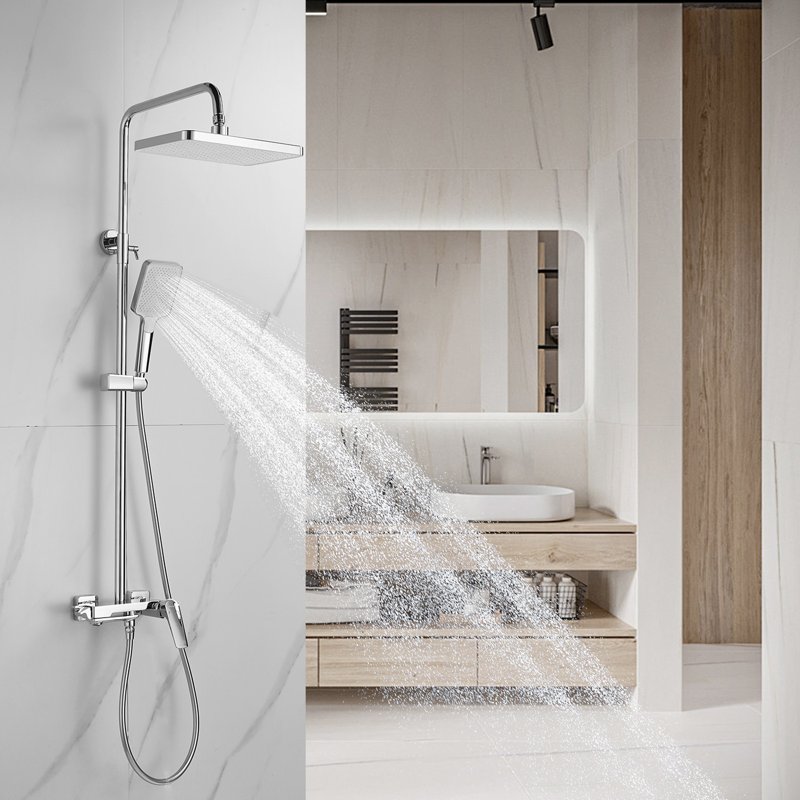 Душевая система Shevanik S8236, хром