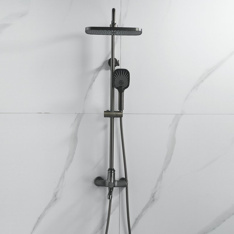 Душевая система Shevanik S7036H, черный