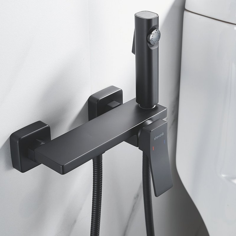 Гигиенический душ со смесителем Shevanik S137Q, бронза