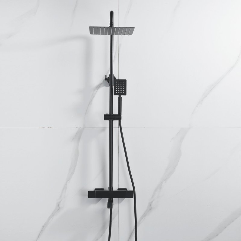 Душевая система Shevanik S8036F, белый/хром